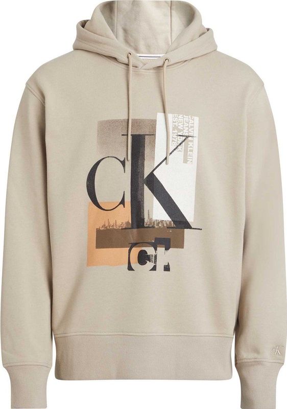 Calvin Klein - Connected Layer Land Hoodie - Plaza Taupe