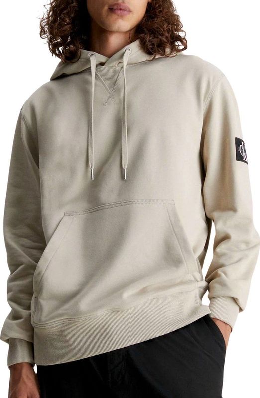 Calvin Klein - Hoodie - Beige - Katoen