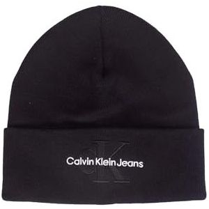 Calvin Klein Jeans MONOLOGO Embro Muts 254 Zwart, Zwart, Eén Maat