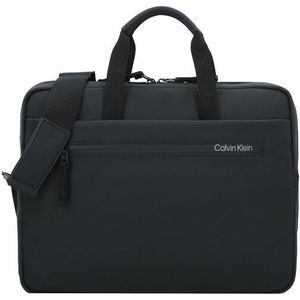 Calvin Klein, Tassen, Heren, Zwart, ONE Size, Polyester, Slanke Laptoptas - Zwart