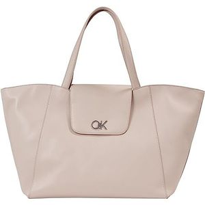 Calvin Klein Re-lock Shopper W/Flap damestassen, Ombre Grijs