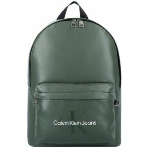 Calvin Klein Jeans, Tassen, Heren, Groen, ONE Size, Groene Monogram Campus Rugzak