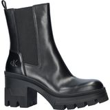 Calvin Klein Chunky Heeled Chelsea dames chelseaboot - Zwart