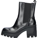 Calvin Klein Chunky Heeled Chelsea dames chelseaboot - Zwart