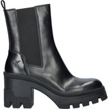 Calvin Klein Chunky Heeled Chelsea dames chelseaboot - Zwart
