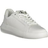 Calvin Klein - Sneakers - Wit - Sportief - Met Vetersluiting en Contrastdetails