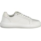 Calvin Klein - Sneakers - Wit - Sportief - Met Vetersluiting en Contrastdetails