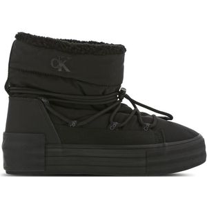 Calvin Klein Vrouwen Bold Vulc Flatf Sneeuwlaars Wn Gevulkaniseerde Sneaker, Triple Black, 6,5 UK, Zwart, 39.5 EU