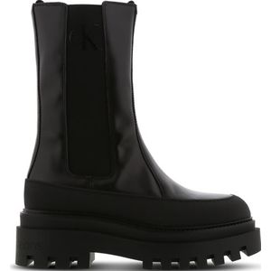 Hoge chelsea boots in leer CALVIN KLEIN JEANS. Leer materiaal. Maten 39. Zwart kleur