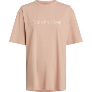 Calvin Klein 000qs7069e T-shirt Met Korte Mouwen Beige S Vrouw