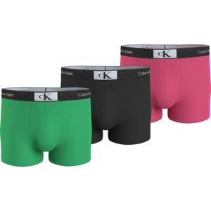 Calvin Klein - Boxershorts - Groen Zwart Roze - 3-pack - Normale Lengte