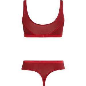 Calvin Klein Bralette-bh UNDERWEAR GIFT SET met modieuze mesh bij het decolleté (2-delig)