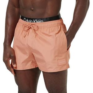 Calvin Klein Dubbele shorts Wb 920 tafelloper voor heren, Beige