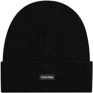 Calvin Klein - Daddy Wool Beanie - Zwart - Wol