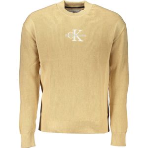Calvin Klein - Crew Neck Sweater - Beige - Katoen - Heren