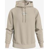 Calvin Klein - Sweatshirt - Beige - Katoen - Capuchon - Lange Mouwen