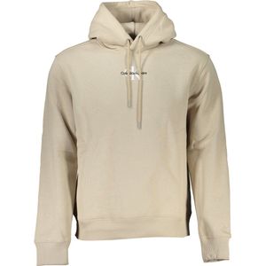 Calvin Klein - Sweatshirt - Beige - Katoen - Capuchon - Lange Mouwen