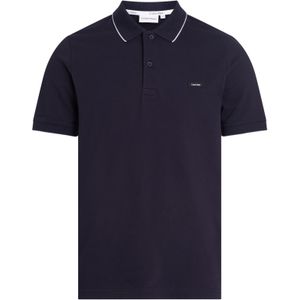 Calvin Klein - Stretch Pique Tipping - Poloshirt - Donkerblauw - Katoen