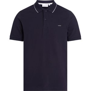 Calvin Klein - Stretch Pique Tipping - Poloshirt - Donkerblauw - Katoen