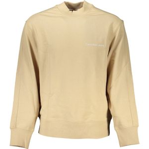 Calvin Klein - Regeneratieve Katoenen Sweater - Beige - Heren - Ronde Hals
