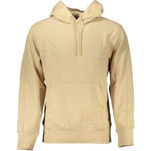 Calvin Klein - Geborsteld Katoenen Hoodie - Beige - Heren