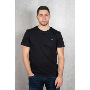 Calvin Klein Heren Ck Embro Badge Tee S/S Gebreide Tops, Zwart (Ck Zwart), M