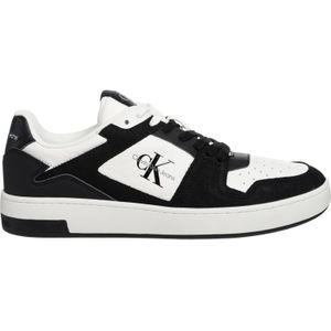 CALVIN KLEIN JEANS leren sneakers zwart/wit