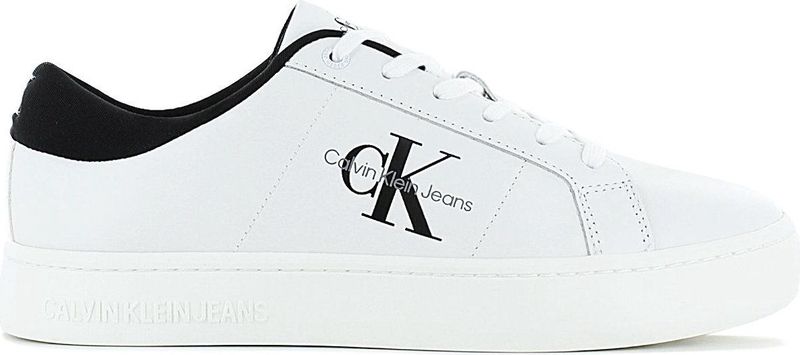 Calvin Klein - Sneakers - Wit - Polyester - Vetersluiting
