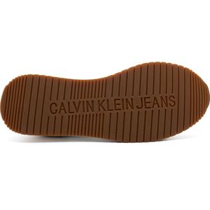 Calvin Klein Jeans, Schoenen, Dames, Veelkleurig, 41 EU, Retro Runner Lage Lac Sneakers