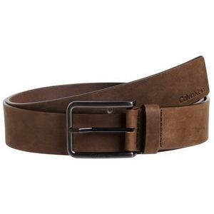 Riem in nubuck Warmth CALVIN KLEIN JEANS. Nubuck materiaal. Maten 95 cm. Kastanje kleur