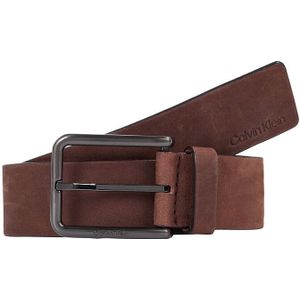 Riem in nubuck Warmth CALVIN KLEIN JEANS. Nubuck materiaal. Maten 110 cm. Kastanje kleur