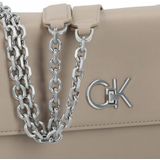 Calvin Klein Re-Lock - dames  Crossbody Tas van Kunstleer - Taupe