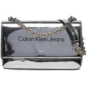 Calvin Klein Jeans, Tassen, Dames, Grijs, ONE Size, Dames Lente/Zomer PU Tas
