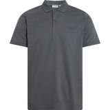 Calvin Klein Smooth Cotton Slim Polo - heren poloshirt - donkergrijs