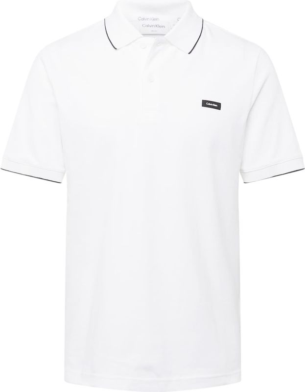 Calvin Klein - Piqué Polo - Wit - Piqué - Biesdetail