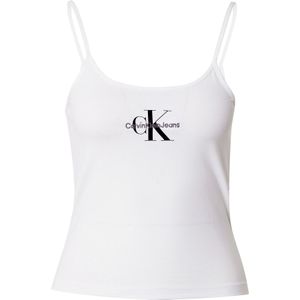 Calvin Klein Jeans - Tanktop - Zwart - 95% Katoen, 5% Elastaan