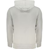 Sweatshirt Van Geborsteld Katoen Met Capuchon En Logodetail