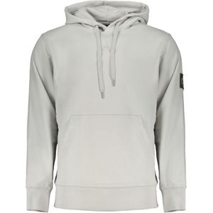 Sweatshirt Van Geborsteld Katoen Met Capuchon En Logodetail