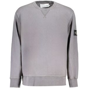 J30J300025 - Grijs - Sweater - Katoen - Crew Neck - Lange Mouwen