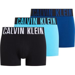 Heren Calvin Klein 3-pack zwembroek in blauw