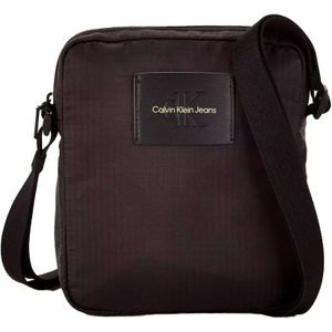 Calvin Klein Jeans Sport Essentials REPORTER18 L K50K511791, reistas voor heren, zwart (Black/Sharp Green), bot, zwart (Black/Sharp Green), eenheidsmaat, Zwart (Sarp Green)