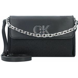 Calvin Klein Re-Lock Schoudertas 19 cm ck black smooth