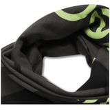 Calvin Klein Jeans damessjaal met logo van biologisch katoen, zwart (zwart/donker juniper), één maat, zwart (Black/Sharp Green), één maat, Zwart (Sarp Green), Eén maat
