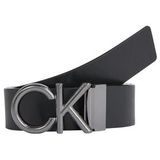 Calvin Klein CK Metal Riem Leer black 90 cm