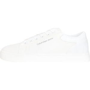 Calvin Klein Jeans, Schoenen, Heren, Wit, 44 EU, Klassieke Cupsole Lage Sneakers Wit