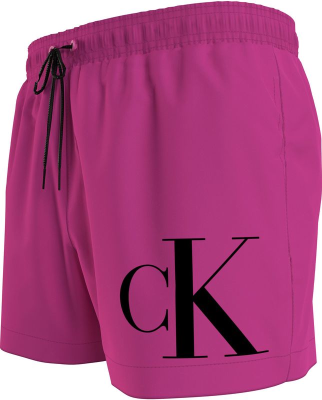 Calvin Klein - Heren Zwemshort - Blauw - Katoen - Korte Lengte