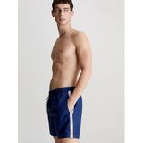Calvin Klein - Blauw Zwemshorts - Heren - Polyester - Effen Kleur