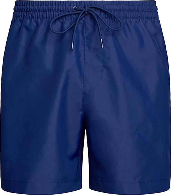 Calvin Klein - Blauw Zwemshorts - Heren - Polyester - Effen Kleur