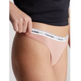 Calvin Klein Underwear String  lichtgrijs / pastelroze / zwart / wit