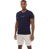 Calvin Klein - Heren Shortama - Blauw - O-hals - Korte Broek